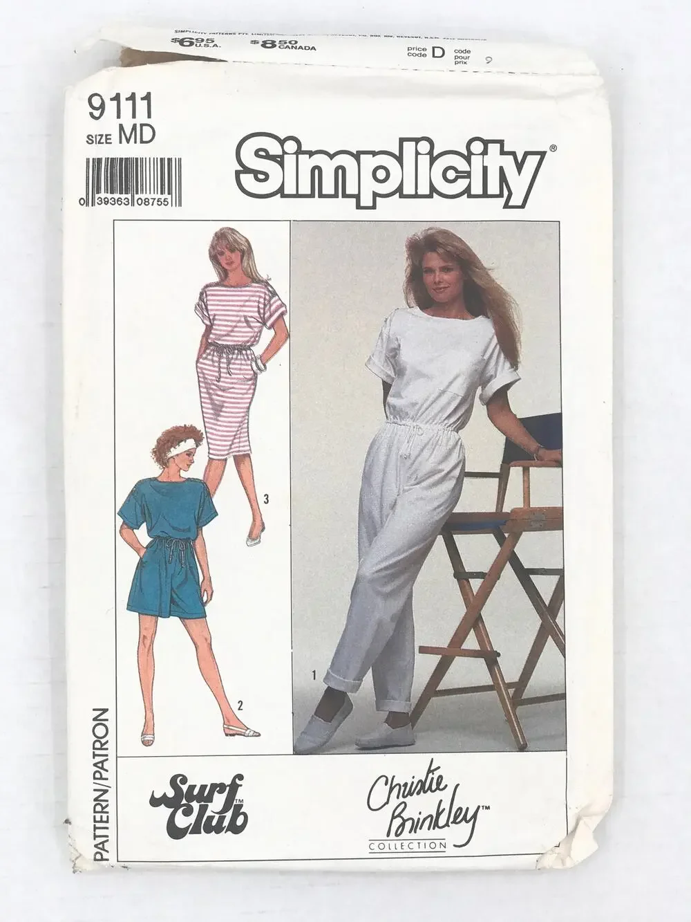 Vintage Pattern Sewing Crafts Hobby Simplicity 9111 Size Medium